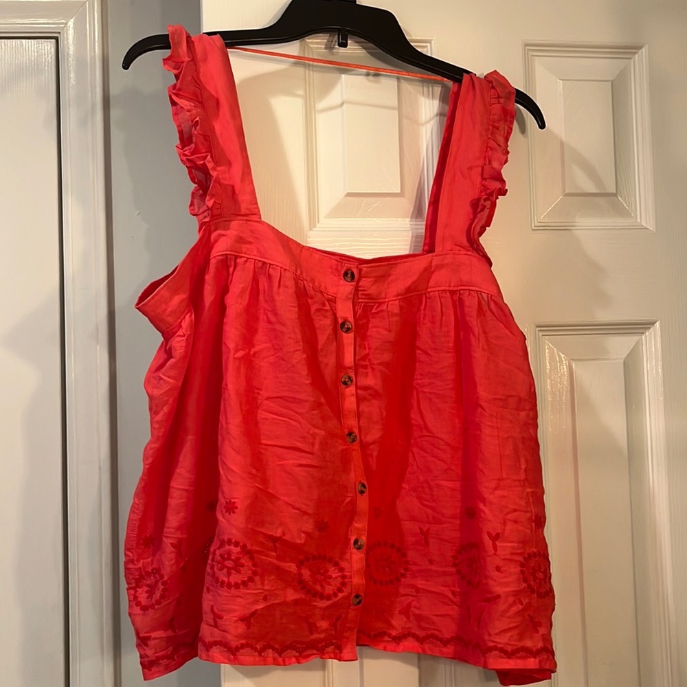 Pink O’Neill Peasant Tank Top